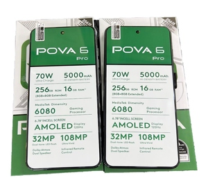 108MP หลังรองรับ LTE CDMA สำหรับ <span class=keywords><strong>pova</strong></span> 6 Pro <span class=keywords><strong>5G</strong></span> Android 16GB + 256GB หน้าจอ6.7นิ้วความละเอียด HD - Product Image 5