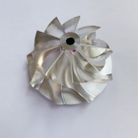 GT15-25 47.00/61.98mm 9 + 0 lames Turbo fraisage/aluminium 2618/roue de compresseur de billette