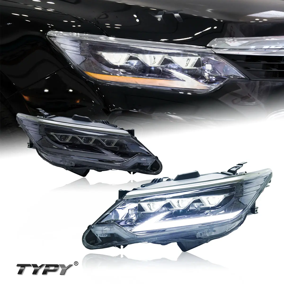 Typy Auto Licht Voor Alle Led Module Upgrade Gemodificeerde Nieuwe Hoogtepunt Koplamp Assemblage Voor Toyota Camry 2015-2017