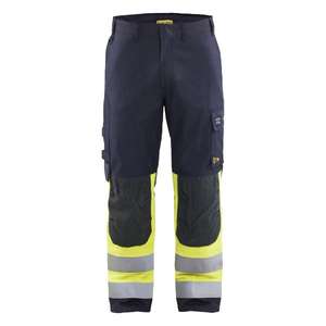 BLAKLADER - 149115128933C50 APC 2 Multinorm Pantalones Inherentes Azul marino/Amarillo Hi-vis-PANTALONES DE TRABAJO EAN 7330509934463 - Product Image 1