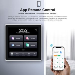 2026 Arriving 4 Inch 1 2 3 Gang Full Screen Tuya Smart Home Wall <b>Switch</b> Wifi <b>Switch</b> Smart Home Scene Smart Home - Product Image 6