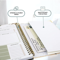 Fournitures de bureau non datées Checklist Bloc-notes Tâches quotidiennes Boost Productivité Journal Spiral Cuadernos to Do List Planner Notebook
