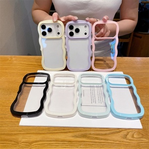 เคสใหม่สำหรับ iPhone 17 ขอบหยัก TPU แข็ง PC ใส เคสโทรศัพท์มือถือลายคลื่น สำหรับ iPhone 17 16 Pro Max 17 Air - Product Image 1
