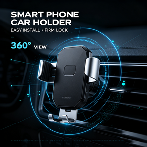 Support de téléphone portable pour voiture à fixation sur grille d'aération, support stable pour navigation automobile - Product Image 6