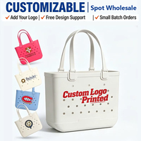 Sac de plage en silicone personnalisé avec logo, grand format, imperméable, motif floral, lavable, durable, en EVA, idéal pour les voyages – Offre Spéciale