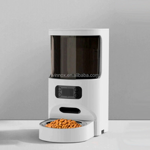 4.5L ป้อนอาหารสุนัขพร้อมชามคู่แบบเดี่ยวอุปกรณ์สำหรับสัตว์เลี้ยงอัจฉริยะอัจฉริยะอัจฉริยะชามให้อาหารสัตว์เลี้ยงทำจากสแต<span class=keywords><strong>น</strong></span>เลสแอปไวไฟอัตโ<span class=keywords><strong>น</strong></span>มัติ - Product Image 5