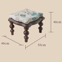 Fauteuil vintage français à motifs floraux, en bois massif, avec tissu rétro, pour salon, chambre ou décoration de villa