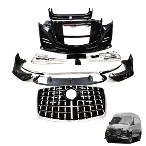Hot Selling Car Modification Front Bumper Rear Bumper Grille Upgrade Carat Style Body Kit For Mercedes Benz Sprinter