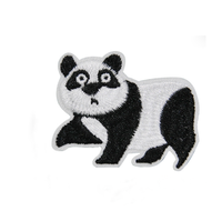 Logo brodé par ordinateur drôle petit panda tissu patch série patchs en tissu brodé