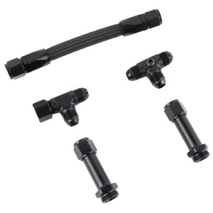 Kit de tuyauterie de carburateur double rail Auso-Racing AN8 AN6 pour carburateur Holley 4150 en alliage d'aluminium - Product Image 2