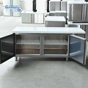 Table de travail industrielle en acier inoxydable <span class=keywords><strong>sous</strong></span> les réfrigérateurs de comptoir et les glacières <span class=keywords><strong>réfrigérateur</strong></span> - Product Image 2
