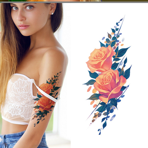 Waterproof Womens Arm Temporary <b>Tattoo</b> Sticker Festive <b>Paper</b> Body Art Decal for Party Festival Application Professional Use - Product Image 2
