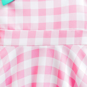 <span class=keywords><strong>Abbigliamento</strong></span> da ragazza alla moda 2025 con Design Super fiocco Plaid rosa abito da principessa con spalle scoperte abiti dolci per ragazze <span class=keywords><strong>abbigliamento</strong></span> per bambini - Product Image 6