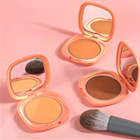 Fond de teint minéral pressé naturel 6 teintes, translucide, waterproof, contrôle du sébum, fini mat, pour tous types de peaux