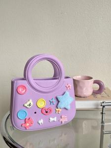 2025สำหรับทุกเพศ<span class=keywords><strong>กระเป๋า</strong></span>ทรงสี่เหลี่ยมขนาดเล็กกันน้ำชายหาดถือด้วยมือสร้างสรรค์ <span class=keywords><strong>DIY</strong></span> หลุมขนมข้ามพรมแดนอุปกรณ์เสริมกระเป๋าผู้หญิง - Product Image 2