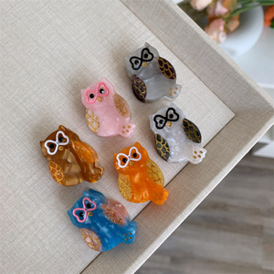 Mini dễ thương Acetate <span class=keywords><strong>Owl</strong></span> điêu khắc nối tóc Claw <span class=keywords><strong>Clip</strong></span> Chất lượng cao 3.3cm tóc động vật <span class=keywords><strong>clip</strong></span> cho phụ nữ - Product Image 2