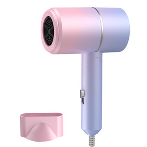 Asciugacapelli elettrico caldo pieghevole manico liscio caldo vento freddo Mini asciugacapelli per uso di elettrodomestici strumenti per la cura personale - Product Image 2