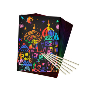 <span class=keywords><strong>NOUVEAU</strong></span> 2025 HOT Sells 50PCS Colorful Rainbow Scratch off World Map Poster - Product Image 1