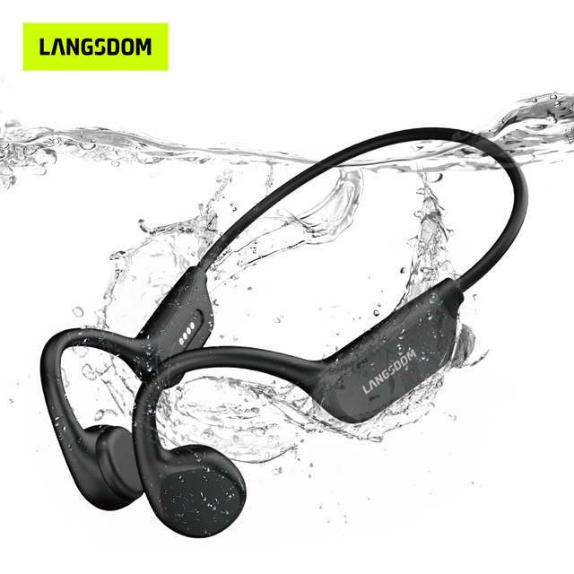 US Warehouse Fast Shipped Swimming IPX8 Waterproof Headset Bluetooth Bone Conduction Headphones MP3 Mode Sports Wireless Earbuds