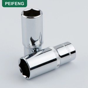 Clé à cliquet 6 points 63 mm en CR-MO antirouille pour bricolage, embout hexagonal profond 3/8 po, poignée droite noire, OEM - Product Image 4