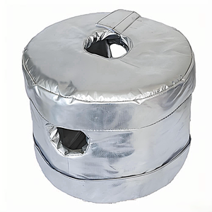 औद्योगिक उच्च दक्षता वियोज्य इन्सुलेशन कवर/फायरप्रूफ और वाटरप्रूफ थर्मल इन्सुलेशन जैकेट - Product Image 3