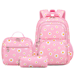 Sac à dos scolaire Daisy trois pièces pour élèves du primaire, grande capacité, ultra-léger, modèle 2026, pour l'exportation transfrontalière - Product Image 6