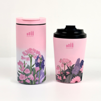 Mug Kopi 400ml 12oz dengan Logo Kustom, Dinding Ganda Stainless Steel, Terisolasi, untuk Perjalanan, Menjaga Minuman Tetap Hangat & Panas, Cocok untuk Hadiah, Botol Ramah Lingkungan