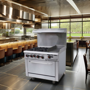 Thương mại khách sạn & nhà hàng gas Burners với lò nướng và vỉ nướng thiết bị nhà bếp điều kiện mới cho ngành công nghiệp bán lẻ - Product Image 2