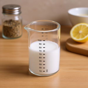 Mini <b>Measuring</b> Cup 100 Ml Clear Glass With Spout For Kitchen Use - Product Image 3