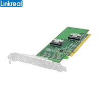 Adaptateur Linkreal LRNV9F14 PCI Express 4.0 X16 vers deux SlimSAS SFF-8654 8i