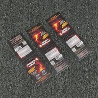 Carte de présentation suspendue personnalisée imprimée, auto-adhésive, pliable, pour blister, scellage à froid, pour 4 pilules ou capsules de suppléments