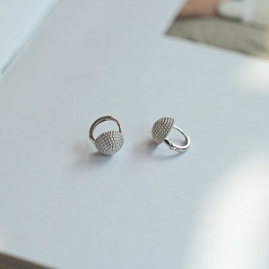 Boucles d'oreilles créoles rondes simples en argent sterling unisexe minimaliste à la mode certifié tiers pour un usage quotidien et des cadeaux - Product Image 1