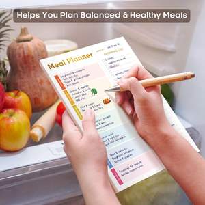Bloc de planification de repas personnalisé avec liste de <span class=keywords><strong>courses</strong></span> à arracher pour réduire les déchets <span class=keywords><strong>alimentaires</strong></span> planificateur de repas magnétique et liste d'épicerie pour réfrigérateur - Product Image 6