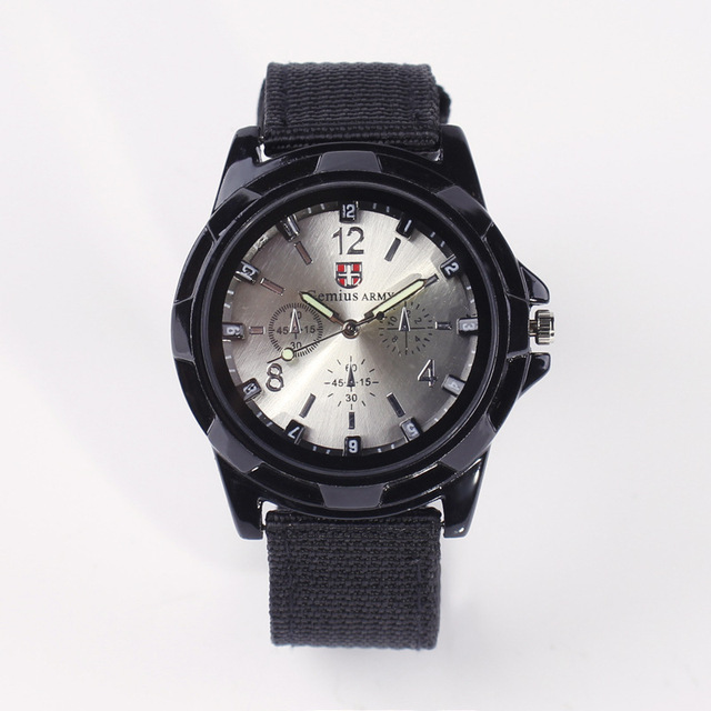 Quartz Sports Watch Soft Nylon Woven Belt Smart Electronic Watch With Luminous Effect for Men Student