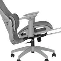 Chaise de bureau moderne en maille, chaise de bureau pivotante blanche minimaliste, siège ergonomique pour étudiant