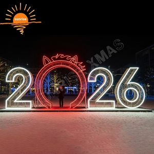 ไฟตกแต่งคริสต์มาสกลางแจ้งขนาดใหญ่ ตัวอักษร "JOY/XMAS" และตัวเลขแบบกำหนดเอง สำหรับตกแต่งห้างสรรพสินค้าและสวนสาธารณะ - Product Image 4