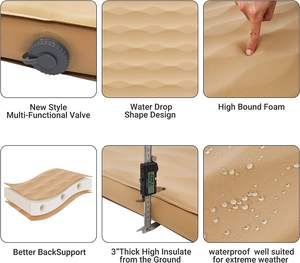 WOQI Tapis <span class=keywords><strong>de</strong></span> couchage imperméable ultra-épais en polyester TPU 3kg léger pour <span class=keywords><strong>2</strong></span> <span class=keywords><strong>personnes</strong></span> en plein air - Product Image 6