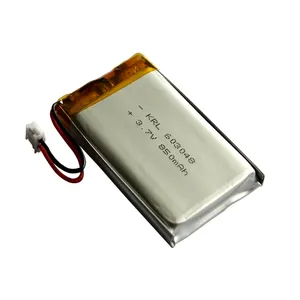 Pemasok AS 3.7v 1000mah 603048 baterai Lipo polimer Lithium dapat diisi ulang ODM perangkat elektronik kantong anoda LCO