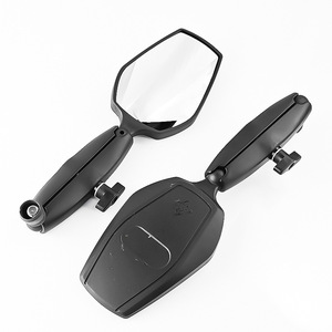 Espejo retrovisor plegable para motocicleta Qiangye, color negro, ajuste universal para vehículos todoterreno de aventura, protección de seguridad - Product Image 3