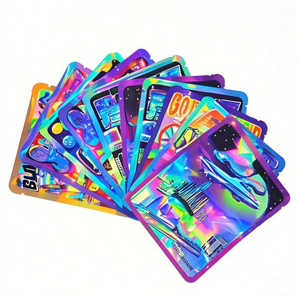 Pochette debout refermable écologique personnalisée emballage alimentaire étanche à l'humidité pour bonbons bonbons bonbons aliments pour animaux de compagnie 3.5g 7g mylar sacs à fermeture éclair - Product Image 4