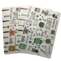 Napperon en plastique PP isolant dessin animé carré lavable tapis de Table à manger et sous-verres sous-verres isolants pour Table basse