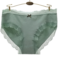Culottes en dentelle respirantes en coton pour femmes, vente en gros, grandes tailles