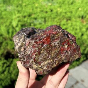 Piedra Natural de Sangre de Dragón, Jaspe Dragón en Bruto, Cristal Curativo, Espécimen Mineral para Joyería, Decoración del Hogar, Venta al por Mayor - Product Image 1