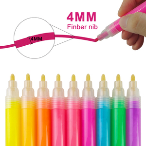 Bút Đánh Dấu Sơn Cỡ Trung Cho Cốc Sơn Đá Thủy Tinh Gốm Neon Huỳnh Quang Bút Sơn Acrylic - Product Image 1