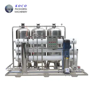 KOCO 6000L / H Ozono Uv Osmosis Inversa Mineral Plantas de embotellado RO Purificador de agua Máquina de purificación
