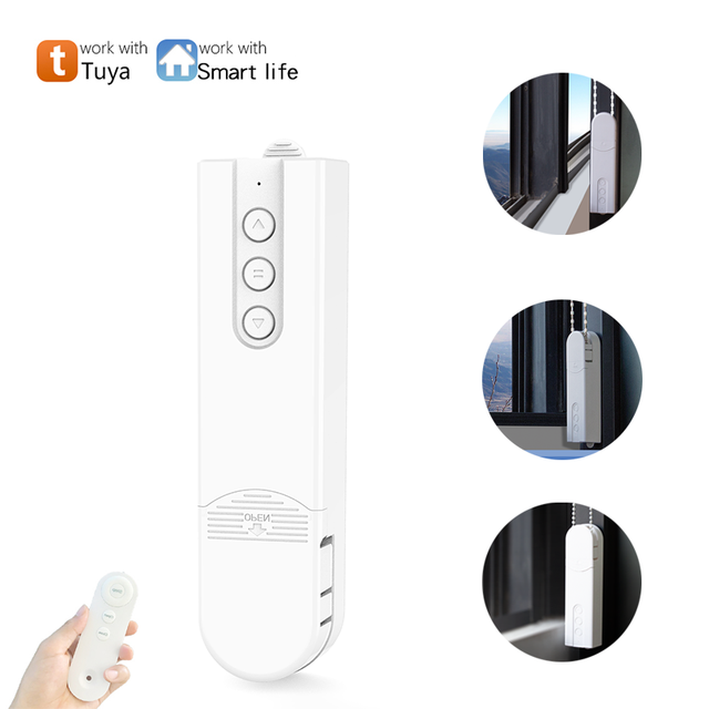 New Product Smart Curtain Motorized Roller Wifi Battery Powered Retrofit Zigbee Solar Bead Pulling Blind Chain Motor