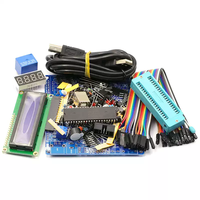 51 Kit Papan Pengembangan Mikrokontroler DIY, Modul Inti dan Komponen untuk Pembelajaran Penyolderan Kit Elektronik