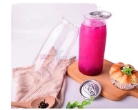 Lata de plástico transparente desechable, tapa de aluminio para bebidas, té de burbujas, café helado, batidos, ensalada fría, leche, jugo de Chocolate - Product Image 5