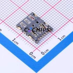 SNO-14100 SIM Card Connector SMD Connector Plug-In Type Nano SIM Card Card Holder 1.25mm - Product Image 2