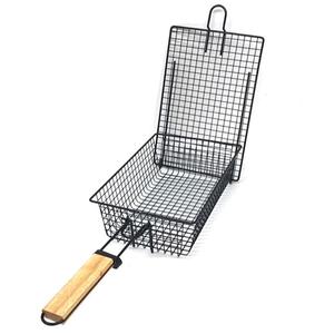Cesta para Asar de Gran Capacidad con Tapete para Parrilla, Guantes para Barbacoa, <span class=keywords><strong>Pinchos</strong></span> para Asar, Cesta Metálica Antiadherente para Freír en Profundidad para Cocina - Product Image 4